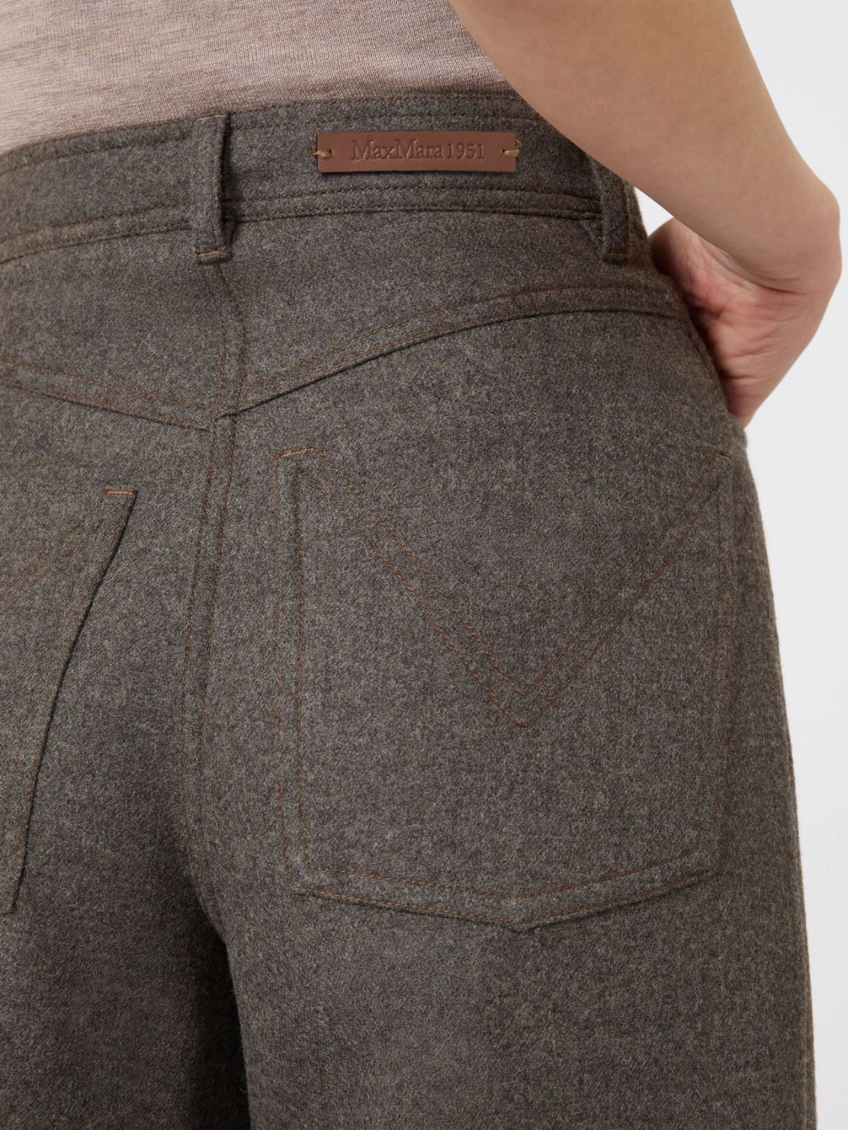 MAX MARA PANTALONE GENNAIO CACHA SCURO