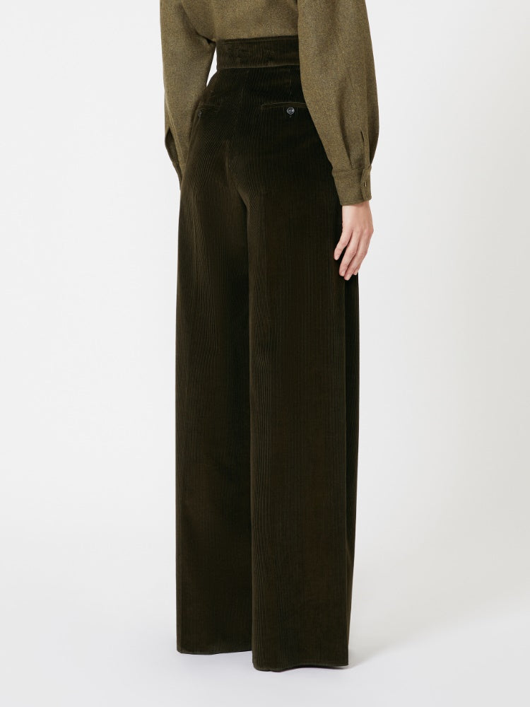 MAX MARA SFILATA PANTALONE BOSSO 1234 VERDE