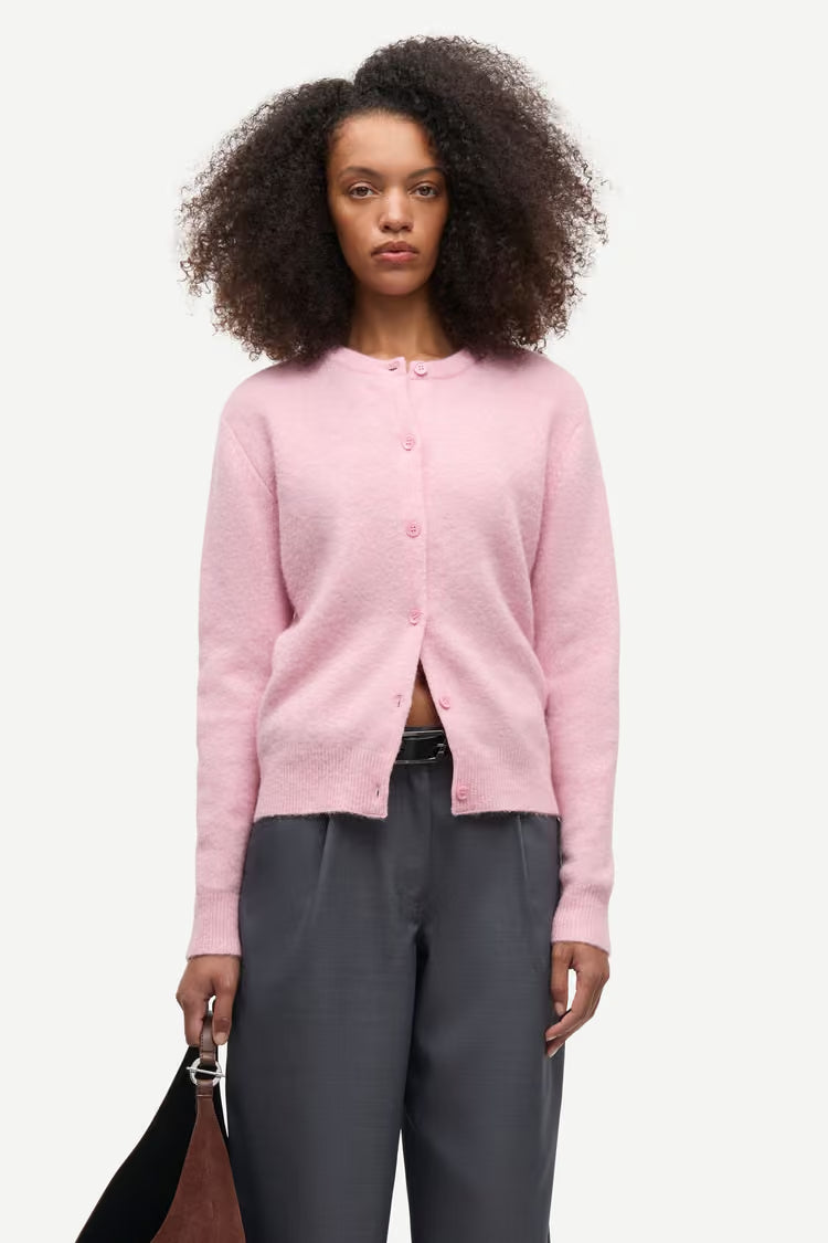 SAMSOE SAMSOE CARDIGAN NOR MAUVE