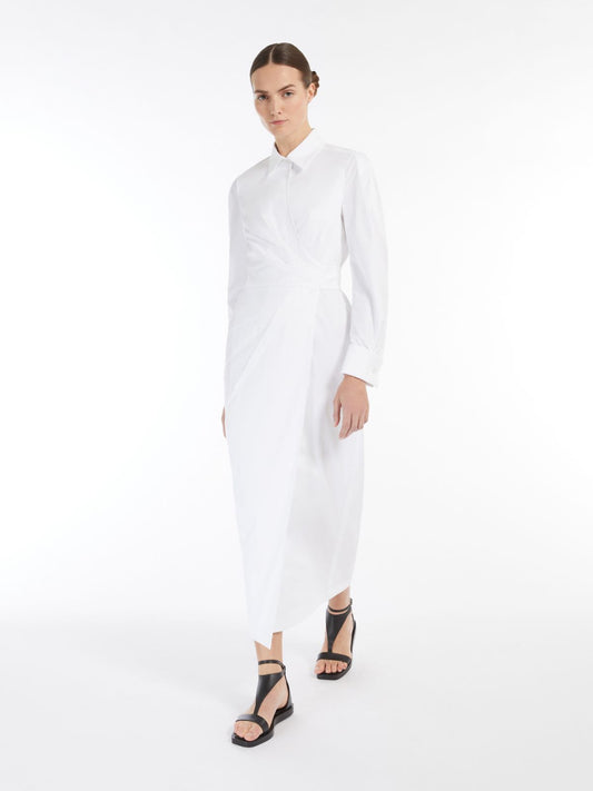 MAX MARA SFILATA ABITO BALZAC BIANCO