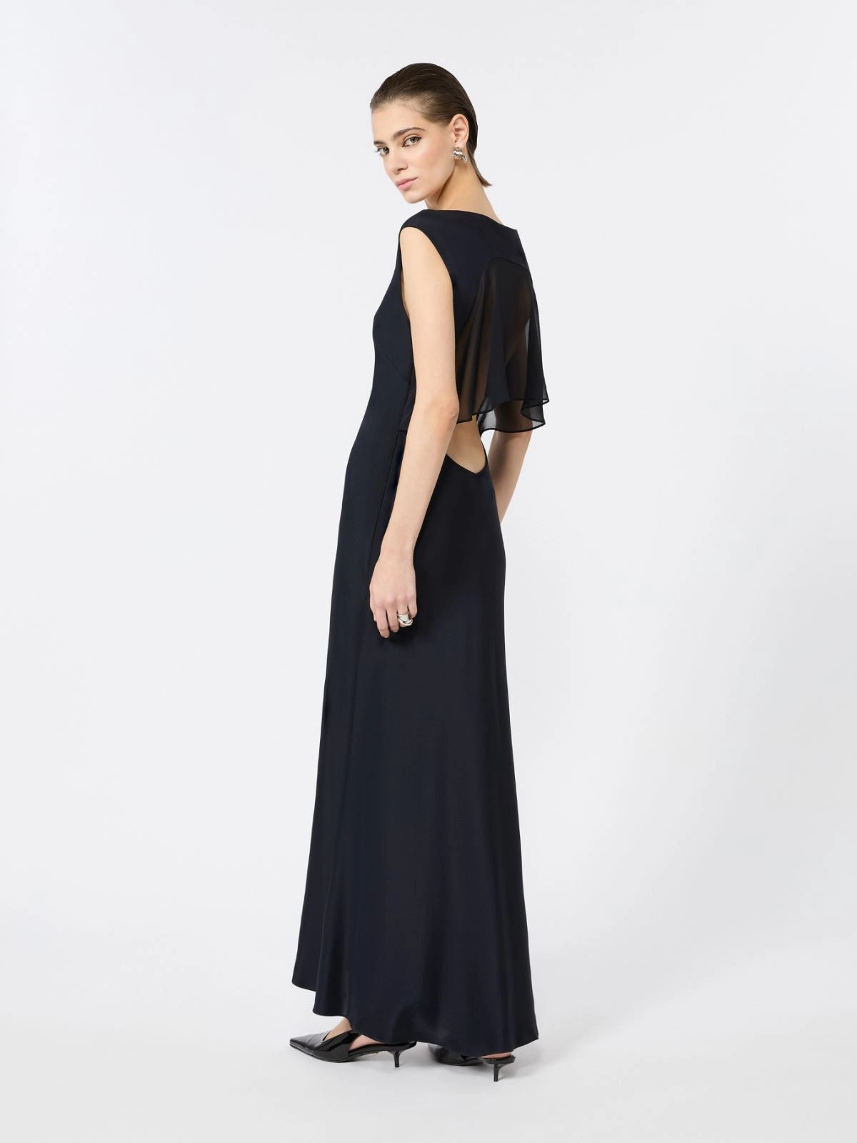 MAX MARA PIANOFORTE ABITO ACINO BLU