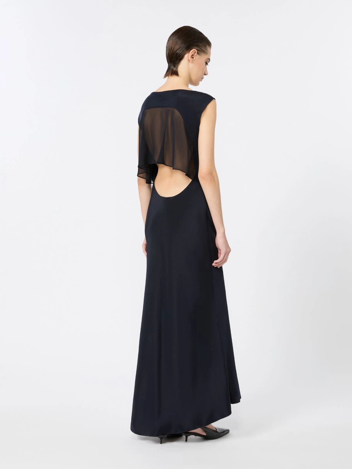 MAX MARA PIANOFORTE ABITO ACINO BLU
