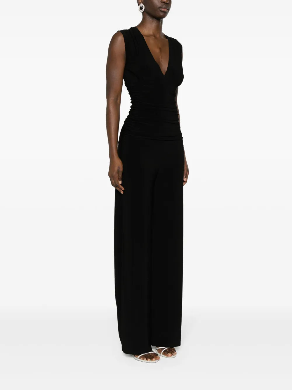NORMA KAMALI TUTA RUCHES BLACK