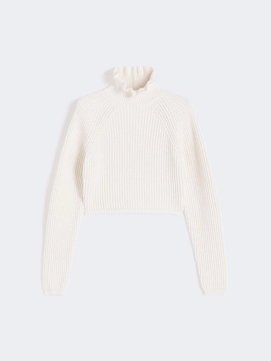 MAX MARA SFILATA MAGLIONE CAMPO BIANCO