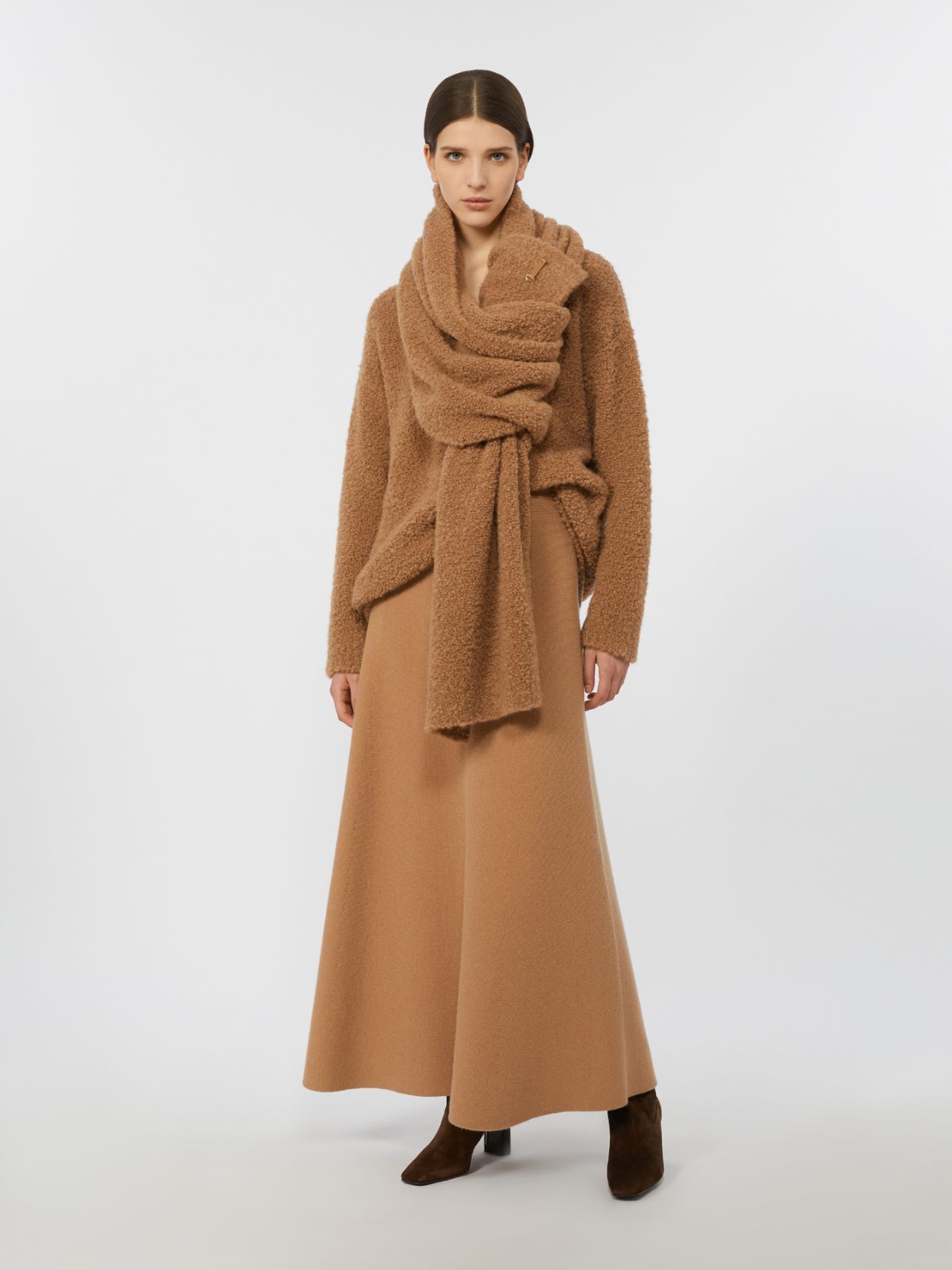 MAX MARA MAGLIA PANTERA CAMMELLO