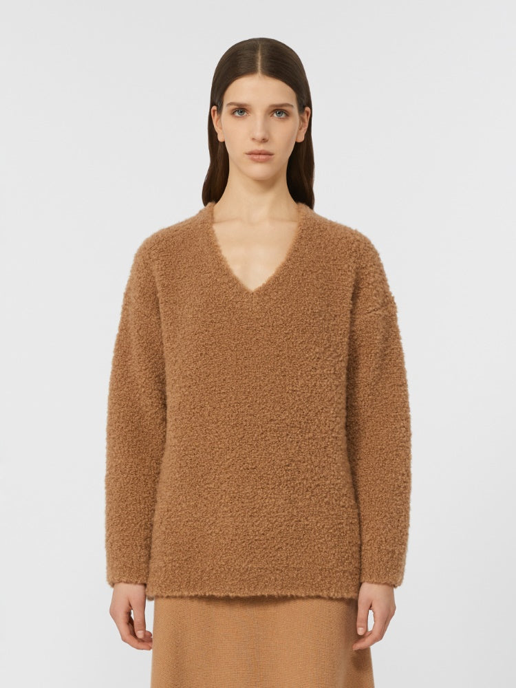 MAX MARA MAGLIA PANTERA CAMMELLO