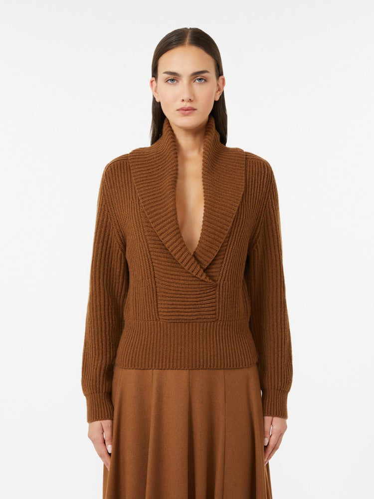 MAX MARA SFILATA MAGLIA ASBURG1234 CUOIO