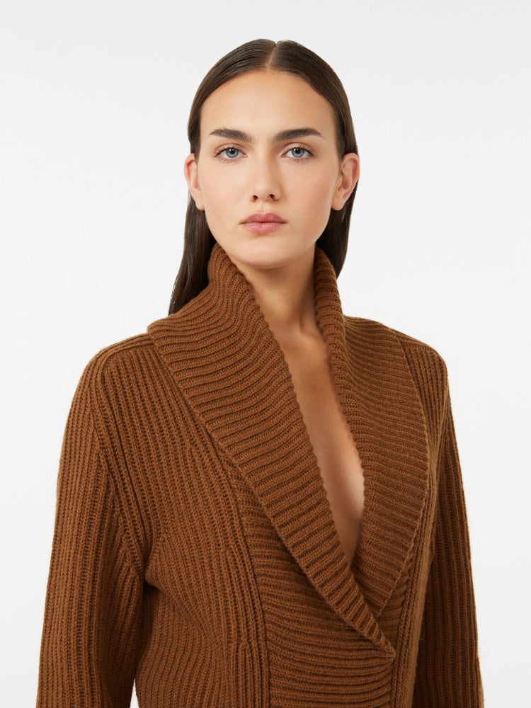 MAX MARA SFILATA MAGLIA ASBURG1234 CUOIO