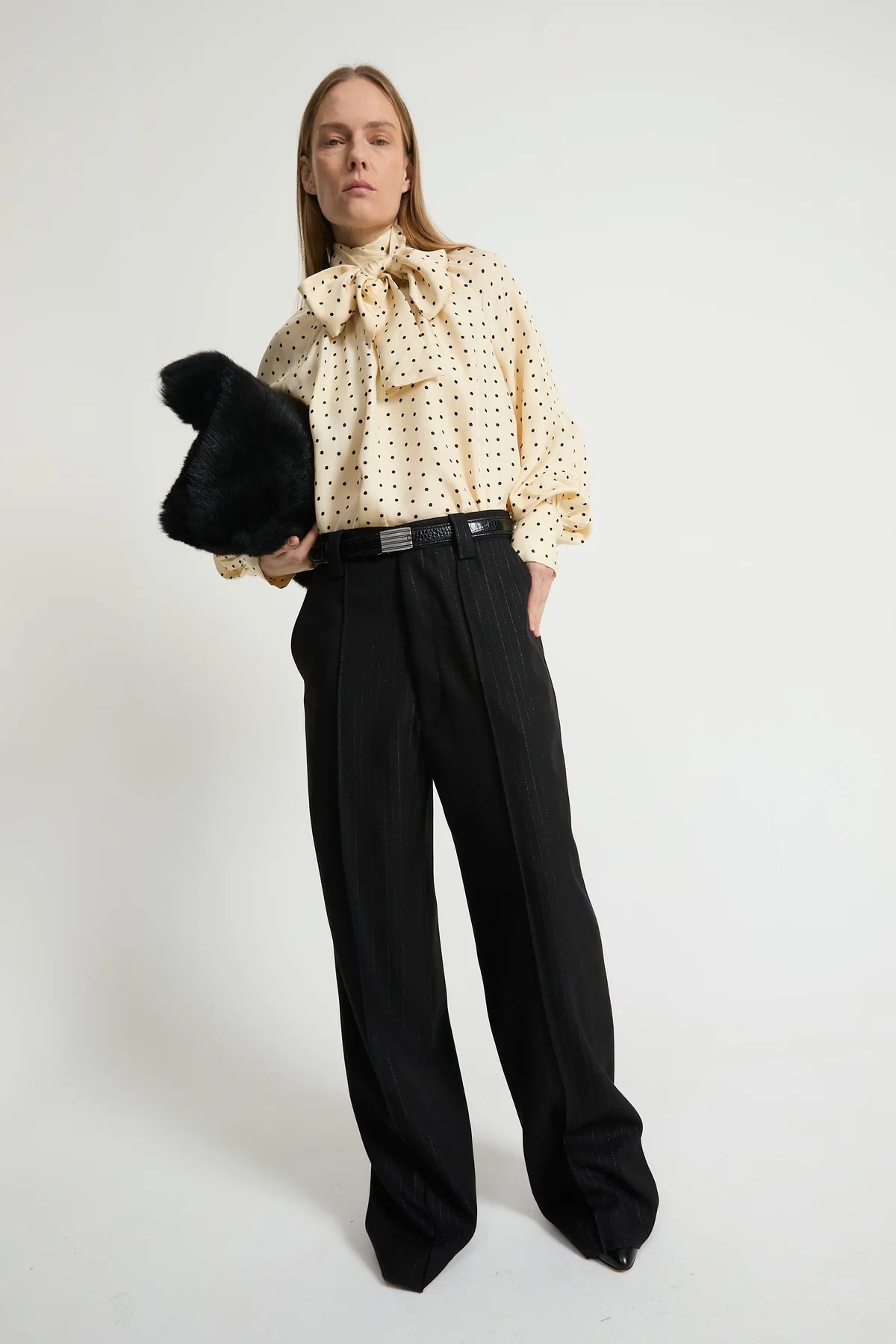 LAURENCE BRAS CAMICIA POIS IVORY