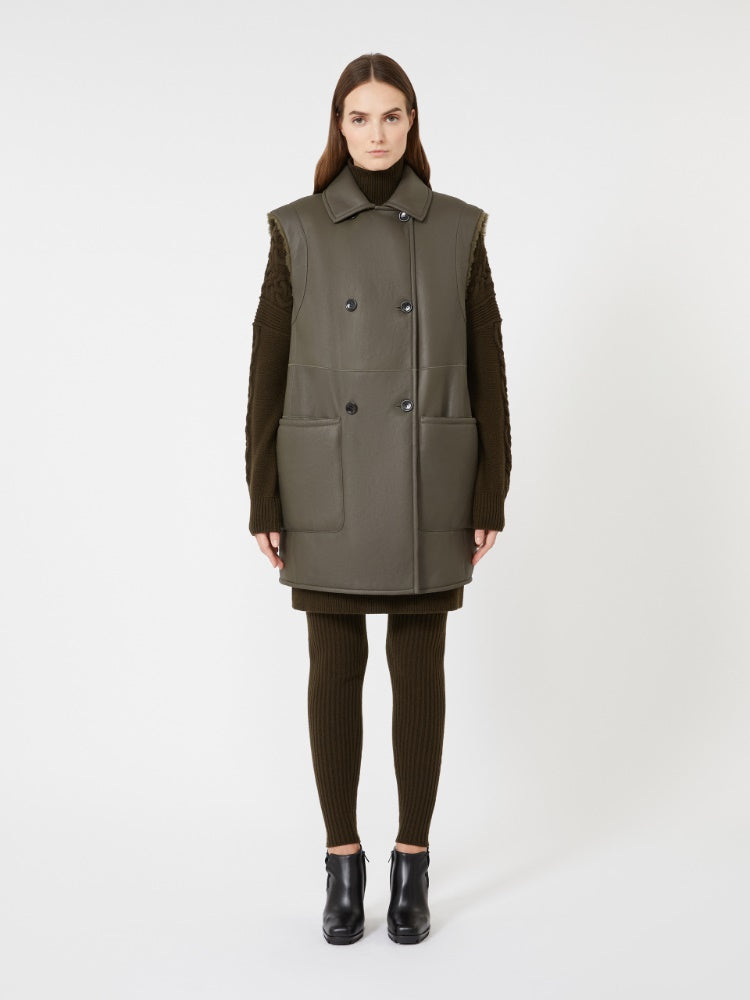 MAX MARA GILET BRIANZA1234 VERDE