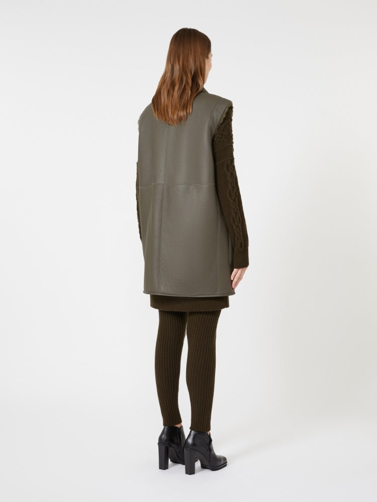 MAX MARA GILET BRIANZA1234 VERDE