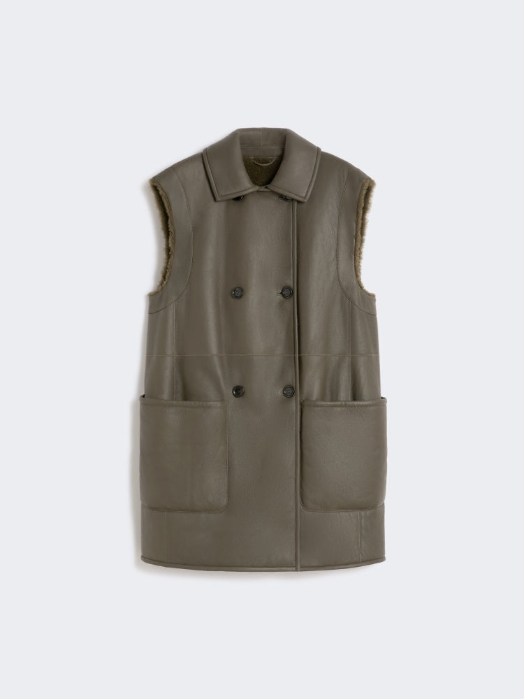 MAX MARA GILET BRIANZA1234 VERDE