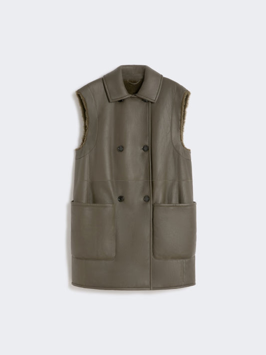 MAX MARA GILET BRIANZA1234 VERDE