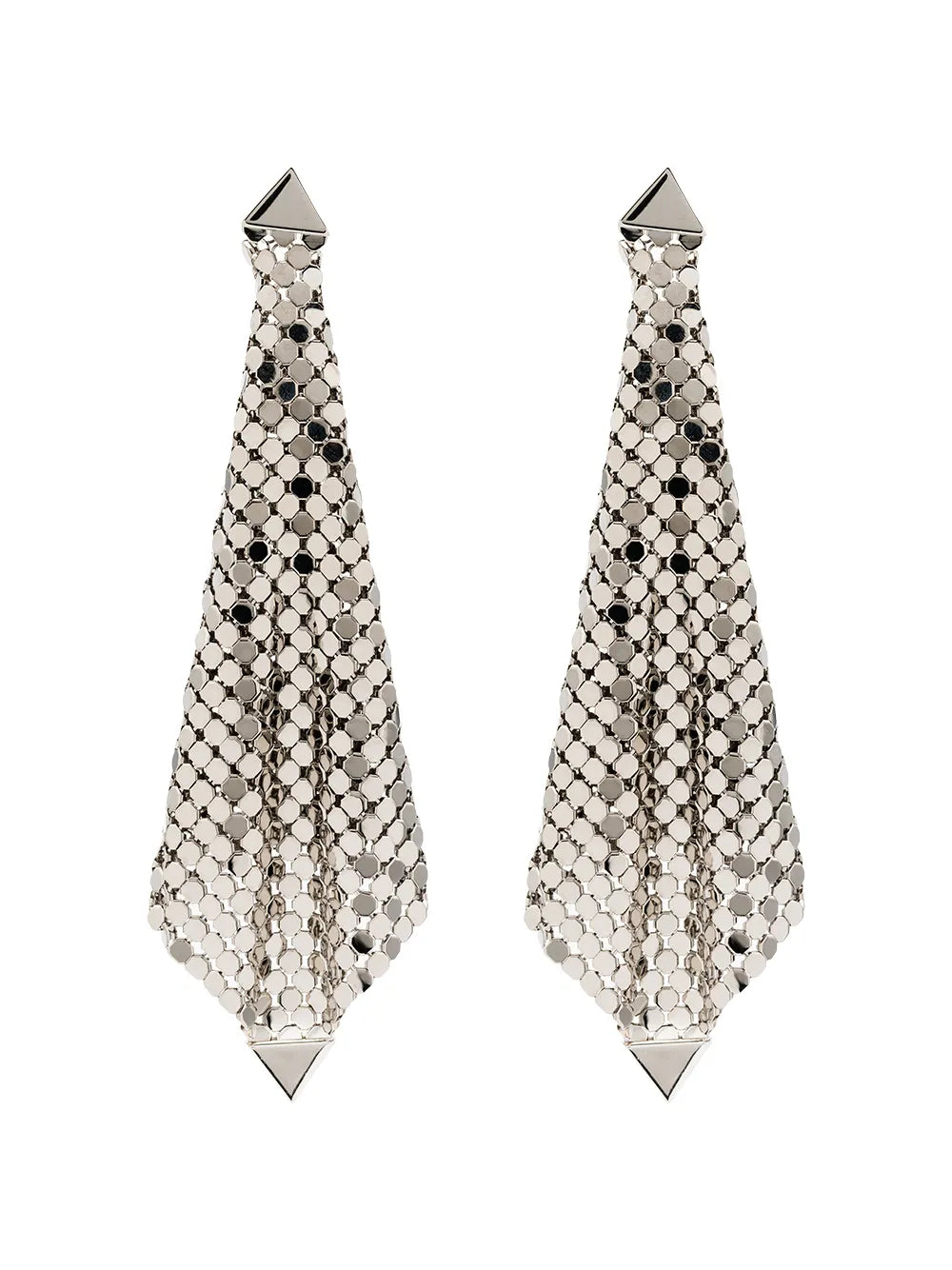RABANNE ORECCHINI MAGLIA ARGENTO