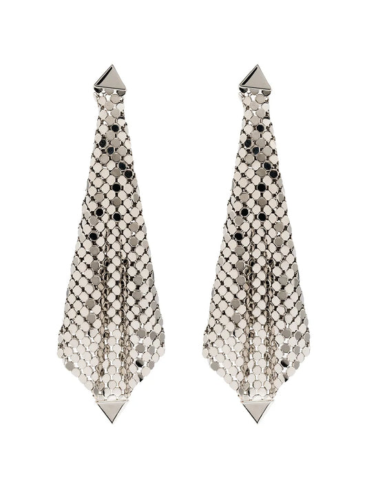 RABANNE ORECCHINI MAGLIA ARGENTO