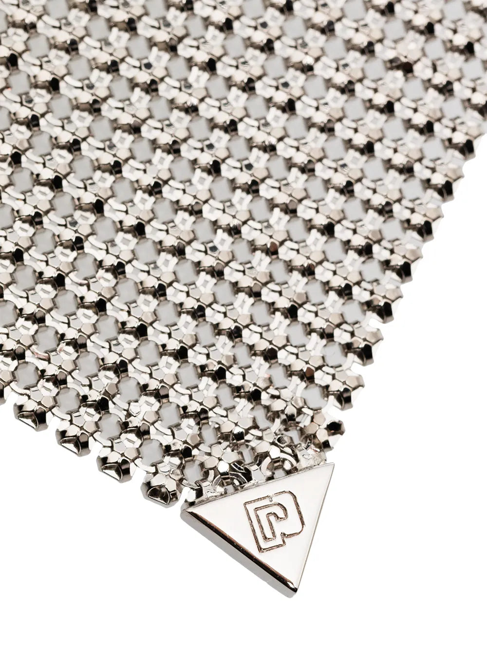 RABANNE ORECCHINI MAGLIA ARGENTO