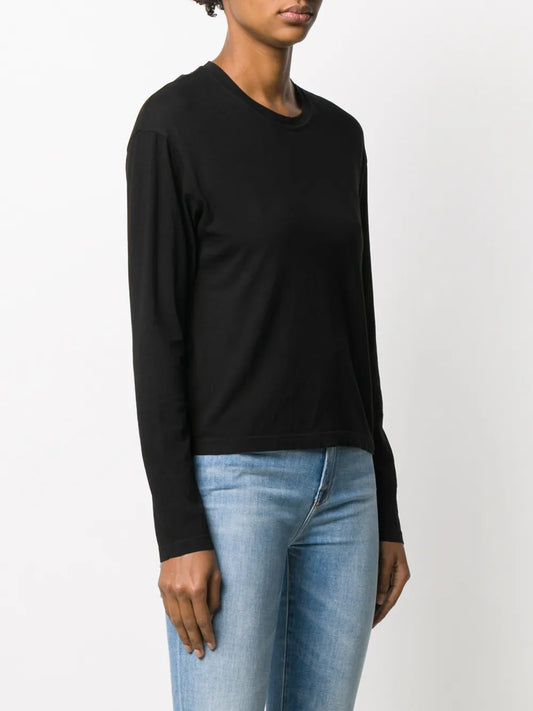 JAMES PERSE T SHIRT MANICA LUNGA BLACK
