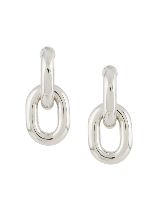 RABANNE ORECCHINI XL LINK SILVER