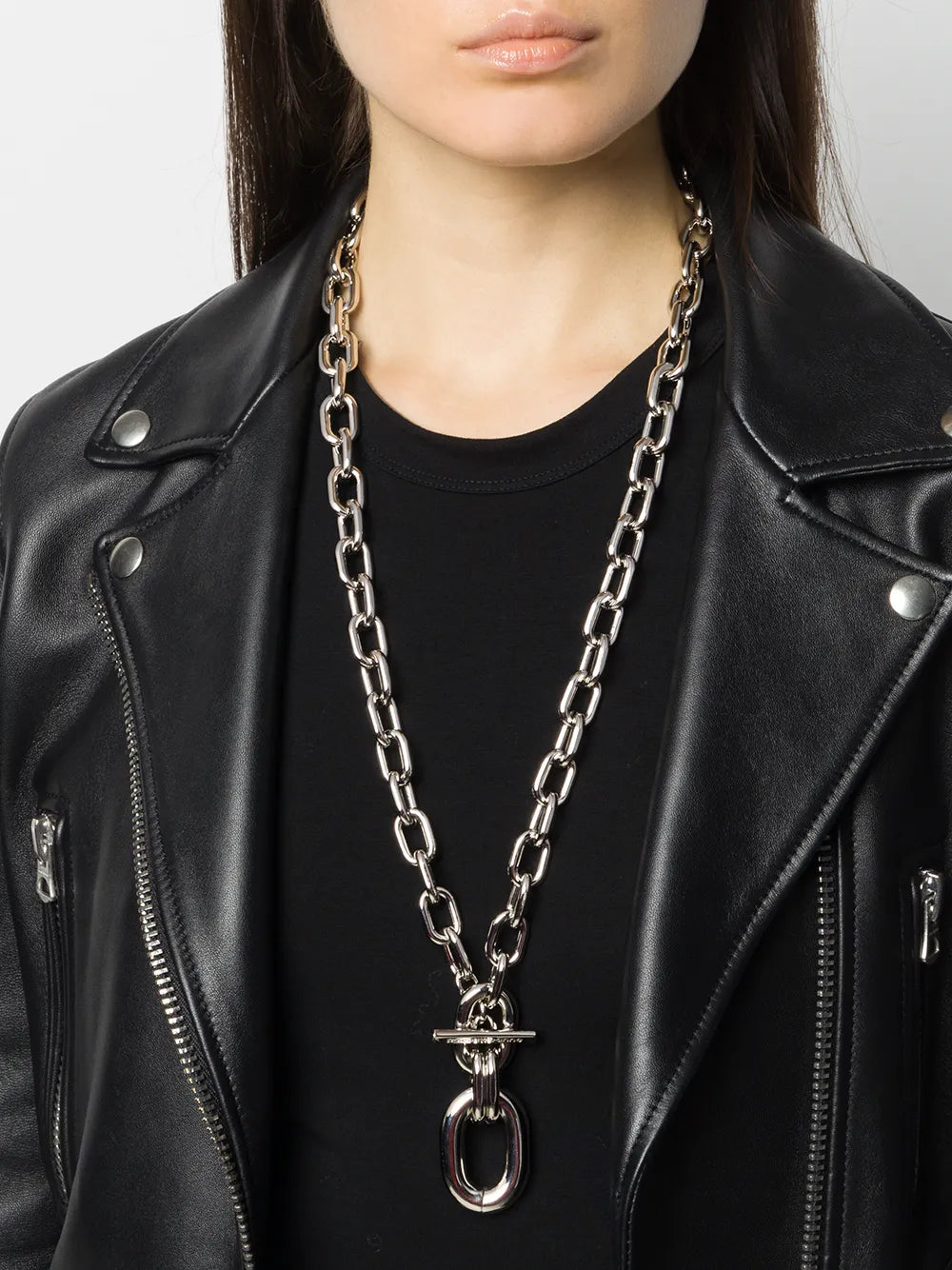 RABANNE COLLANA ANELLI SILVER