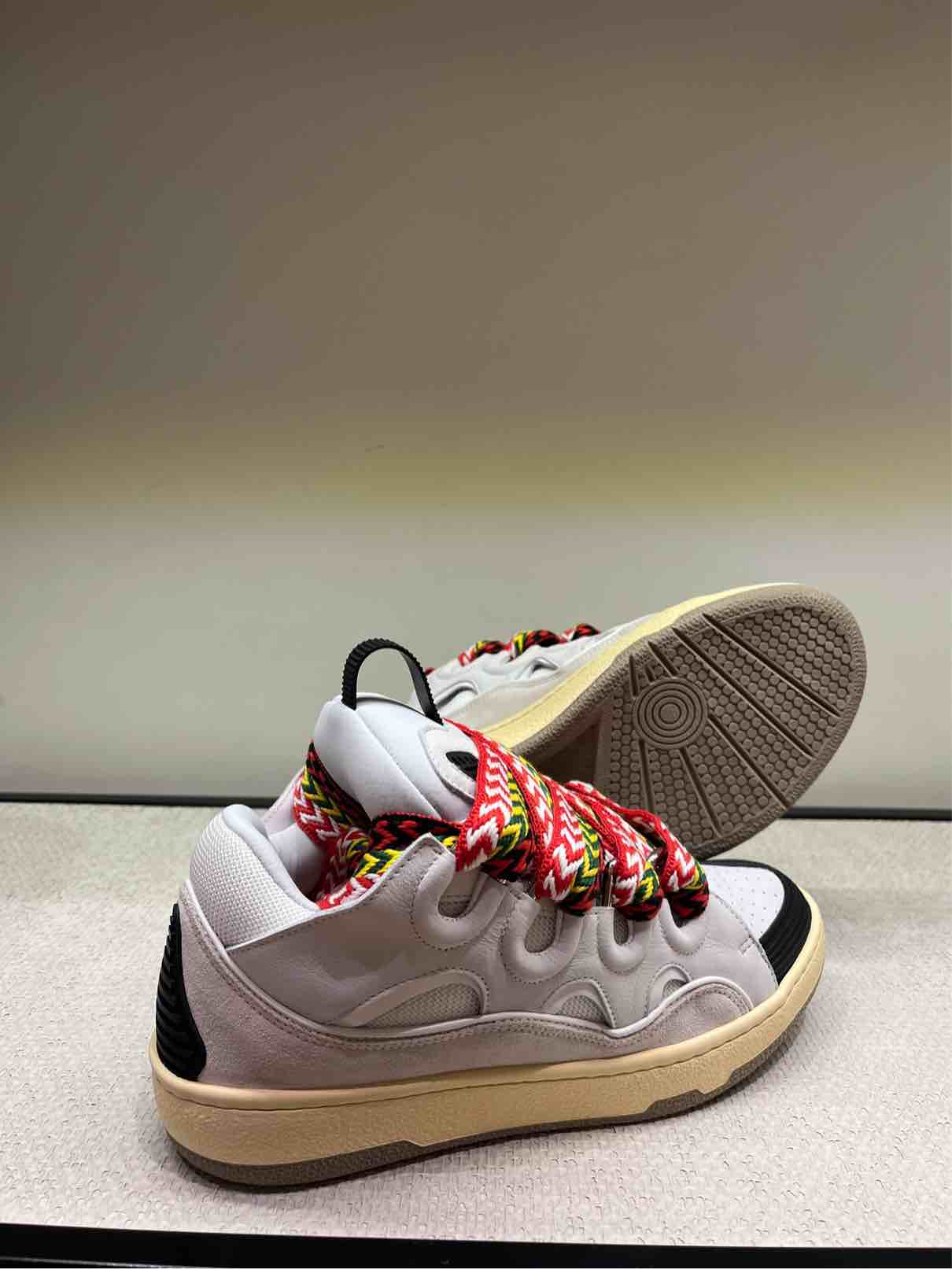 LANVIN SNEAKERS CURB NYLON WHITE