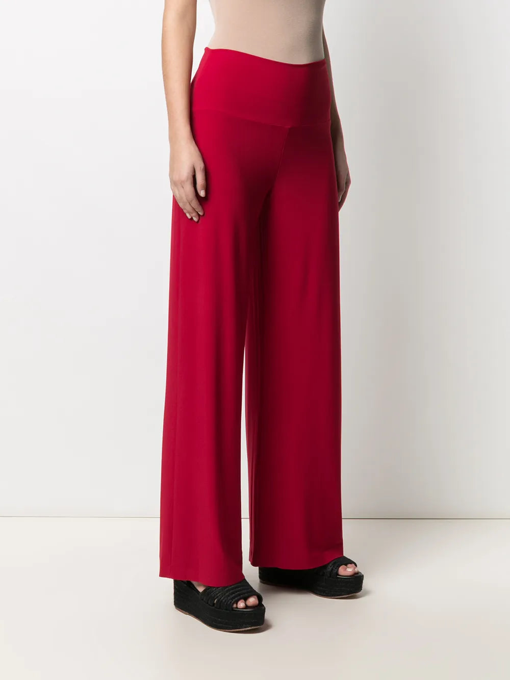 NORMA KAMALI PANTALONE ROSSO