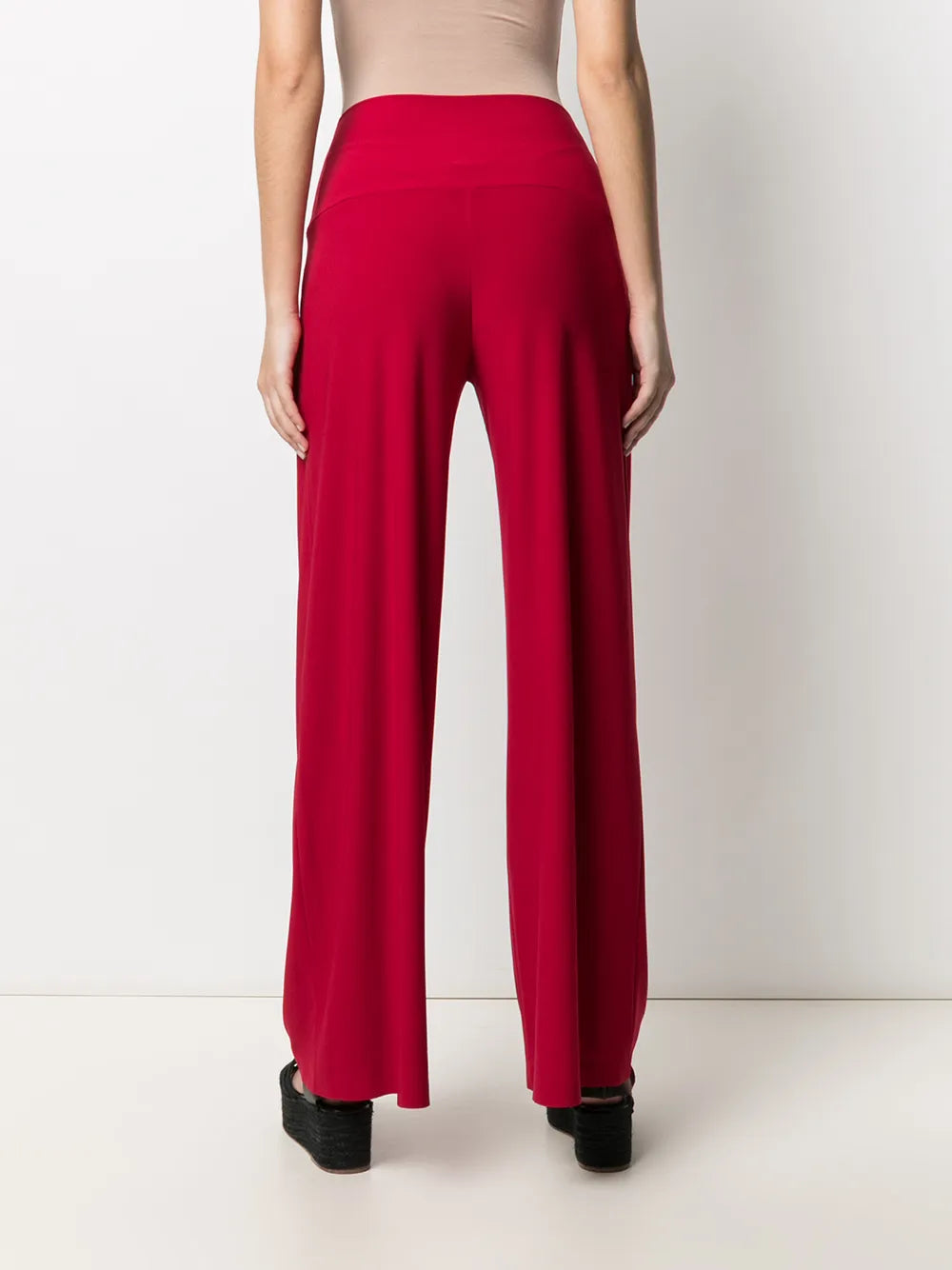 NORMA KAMALI PANTALONE ROSSO