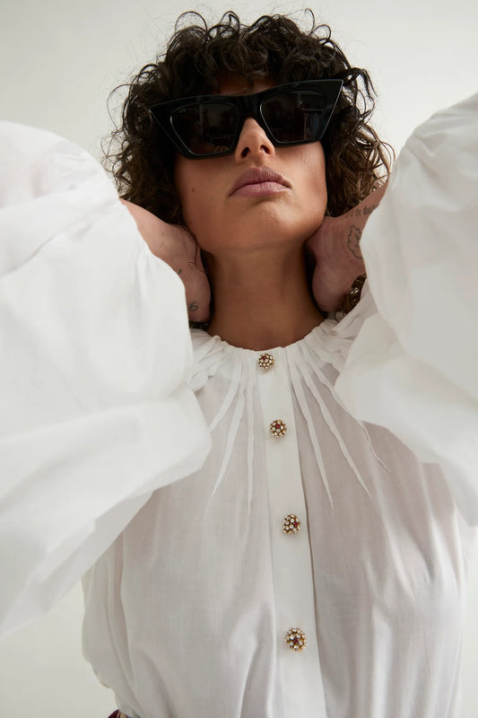 LAURENCE BRAS CAMICIA VICTORY BIANCO