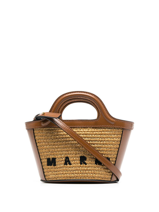 MARNI BORSA TROPICALIA BROWN