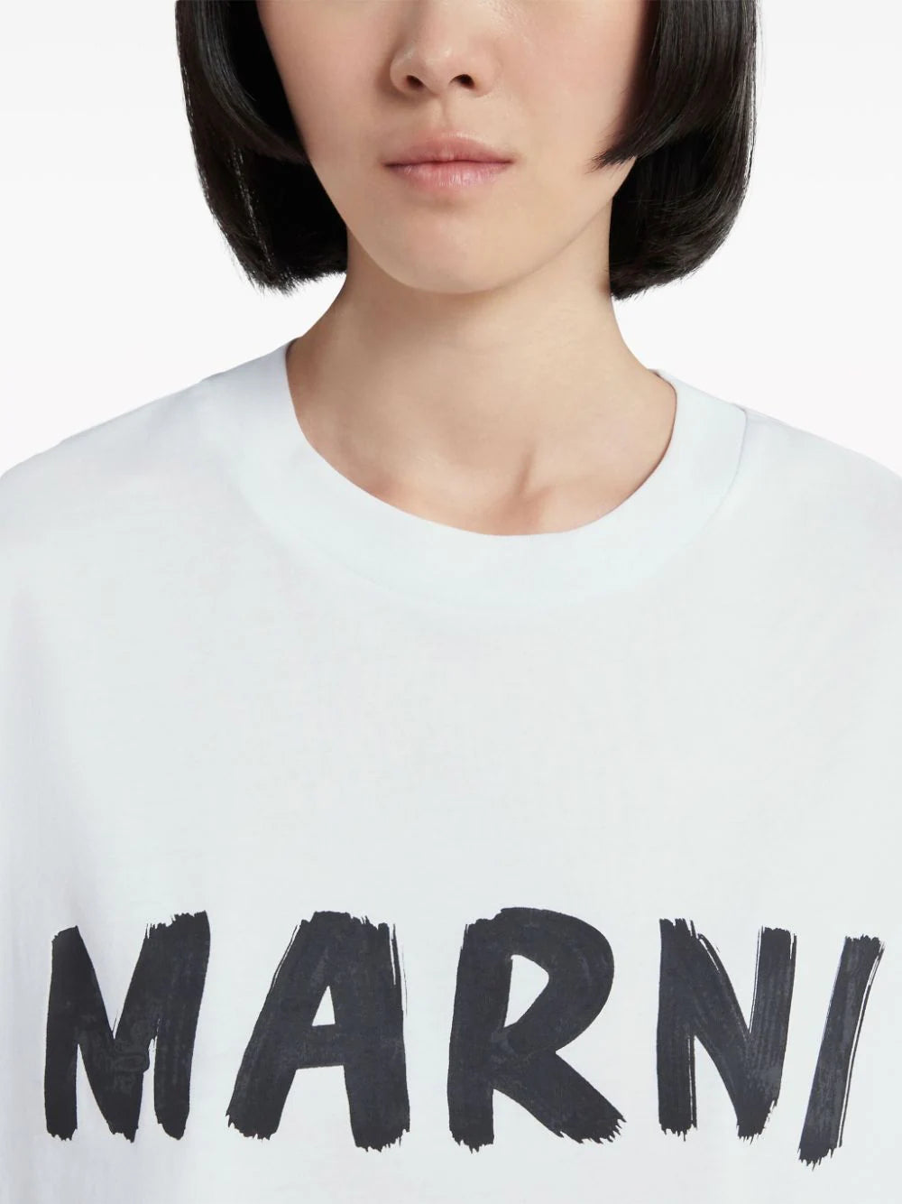 MARNI T-SHIRT LOGO BIANCO