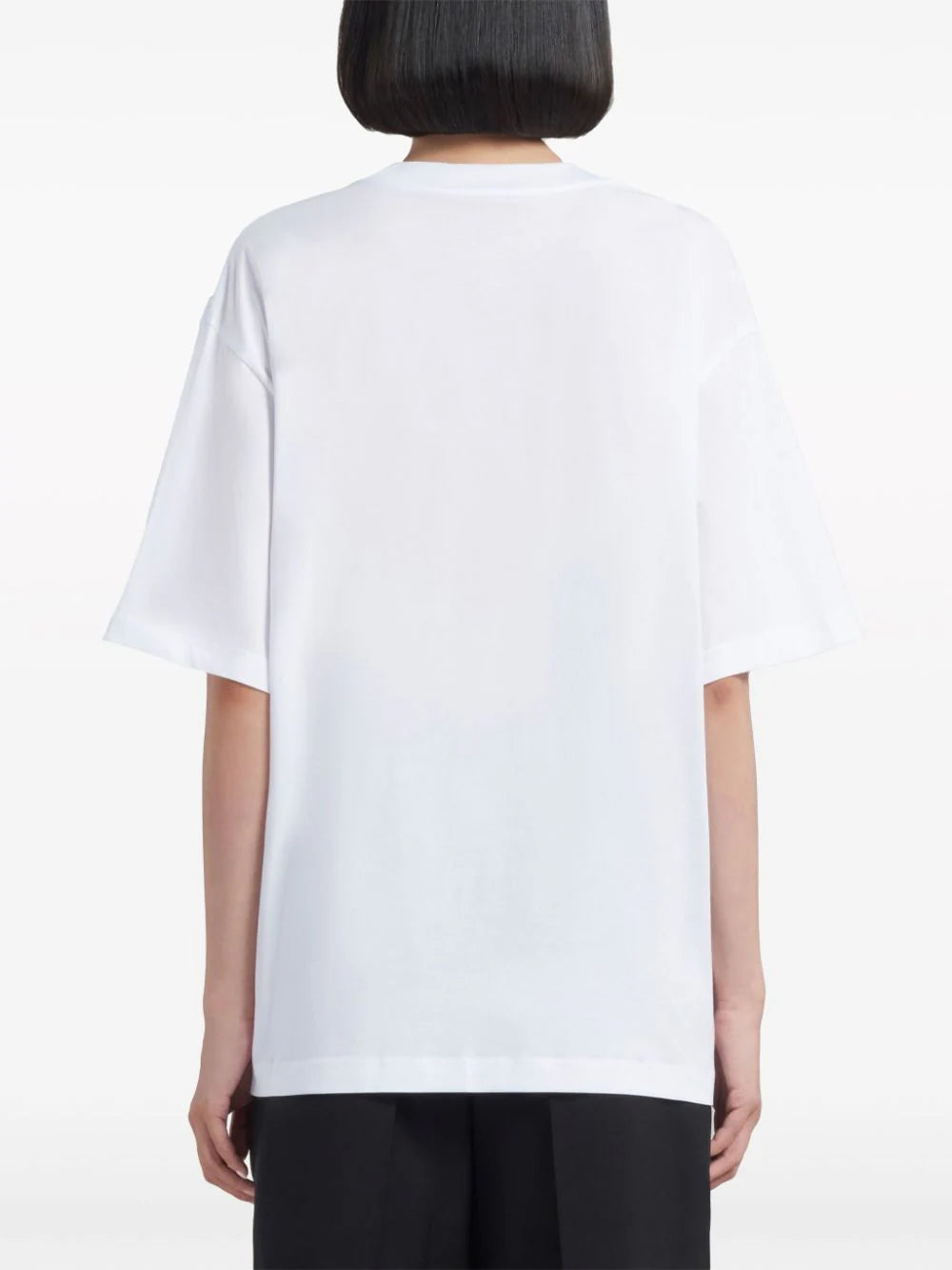 MARNI T-SHIRT LOGO BIANCO