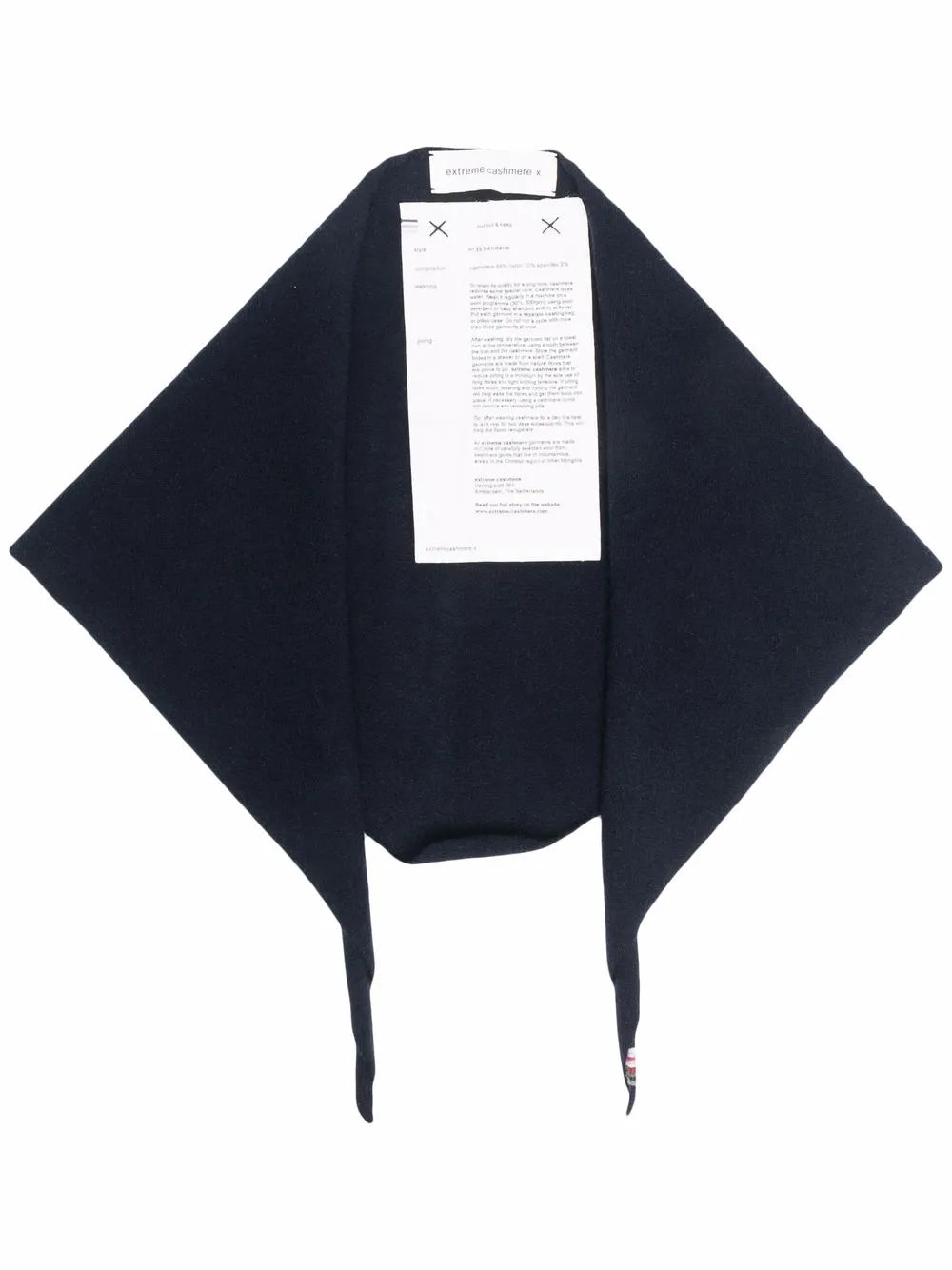 EXTREME CASHMERE BANDANA N.35 NAVY