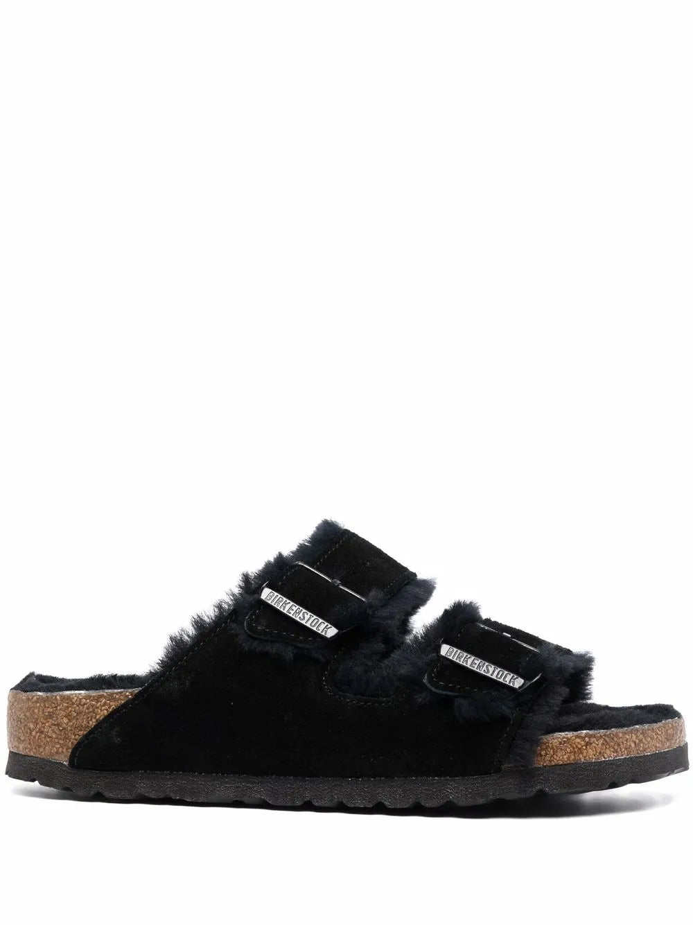 BIRKENSTOCK SANDALO ARIZONA SHEARLING BLACK