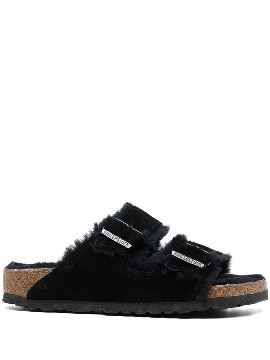 BIRKENSTOCK SANDALO ARIZONA SHEARLING BLACK