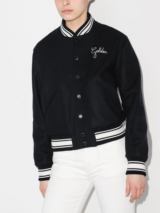 GOLDEN GOOSE BOMBER DIRCE BLU