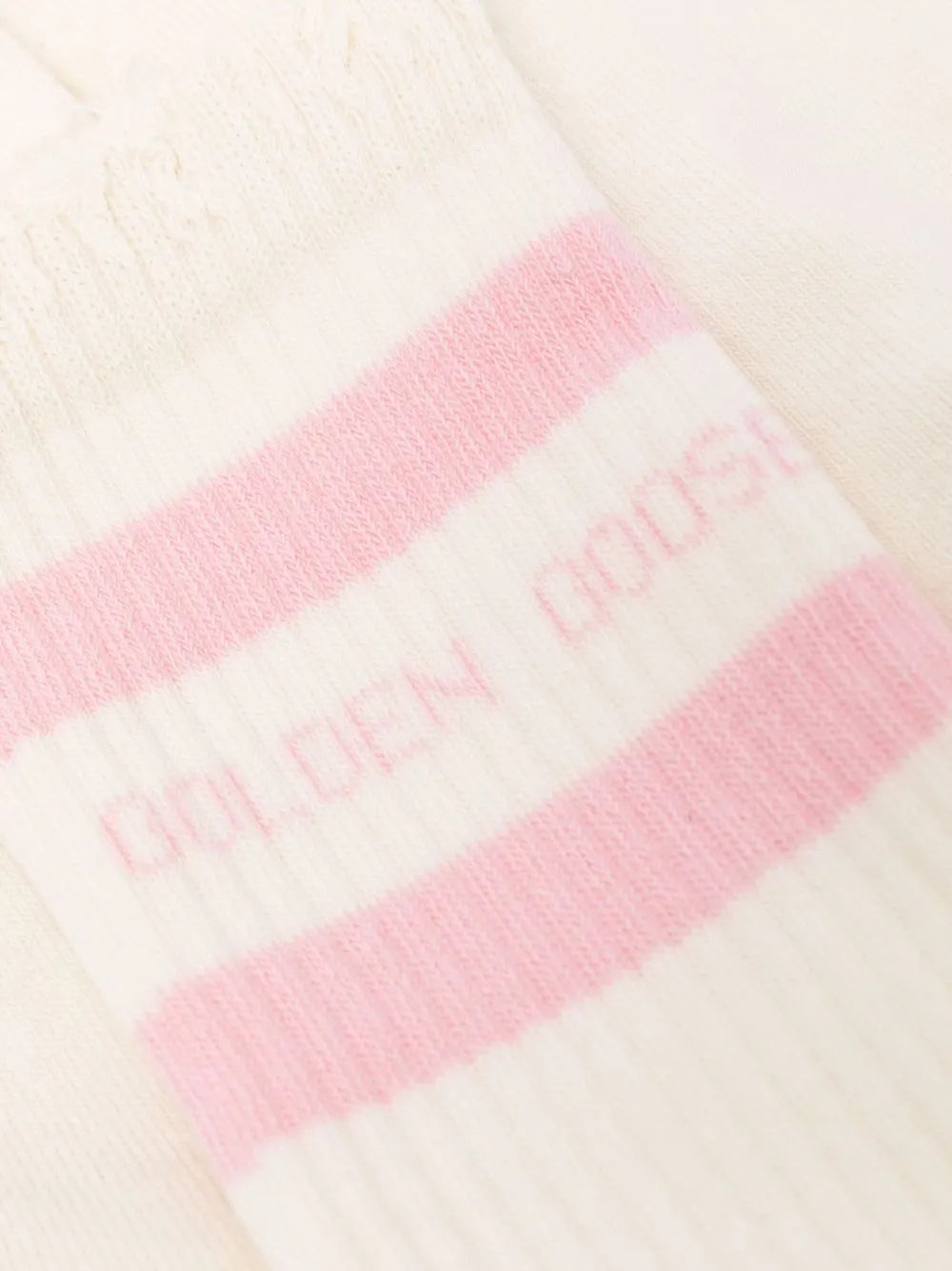 GOLDEN GOOSE CALZE RIGA ROSA