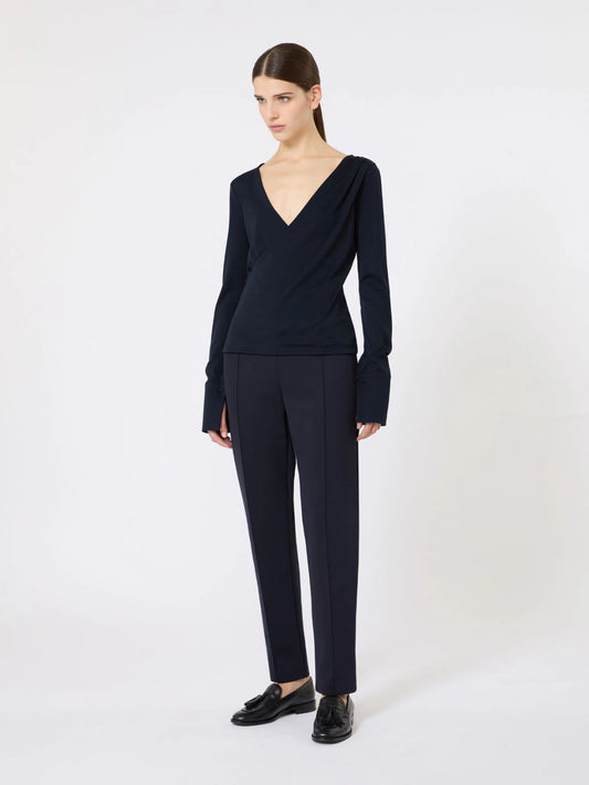 MAX MARA PANTALONE PERGOLA BLU