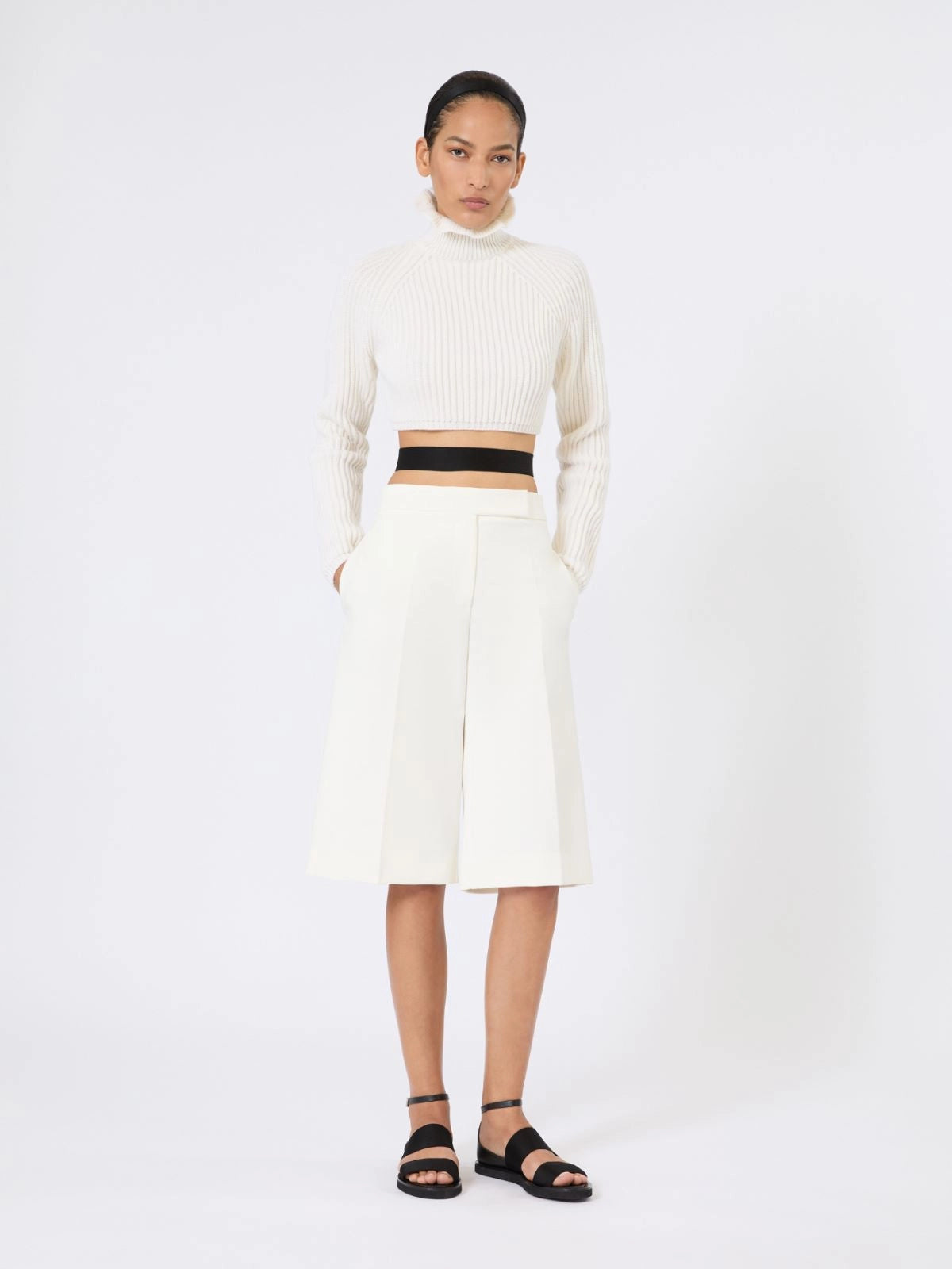 MAX MARA BERMUDA ARCELLA BIANCO