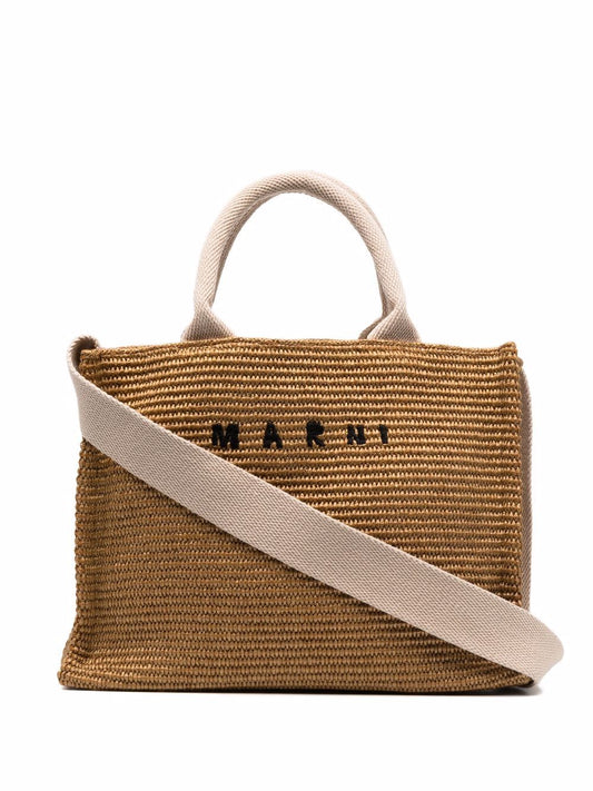 MARNI BORSA TOTE MARRONE