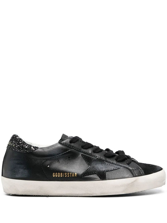GOLDEN GOOSE SNEAKERS SUPERSTAR GLITTER BLACK