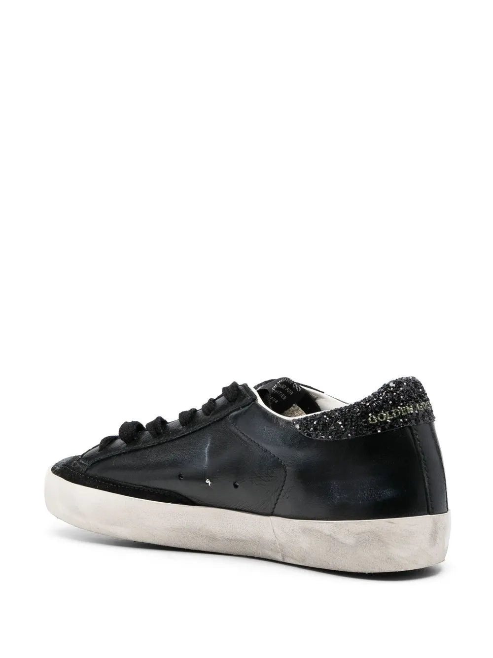 GOLDEN GOOSE SNEAKERS SUPERSTAR GLITTER BLACK
