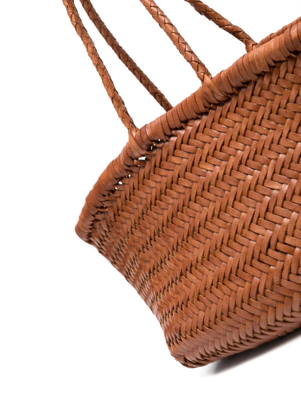 DRAGON DIFFUSION BORSA BAMBOO TRIPLE JUMP SMALL TAN
