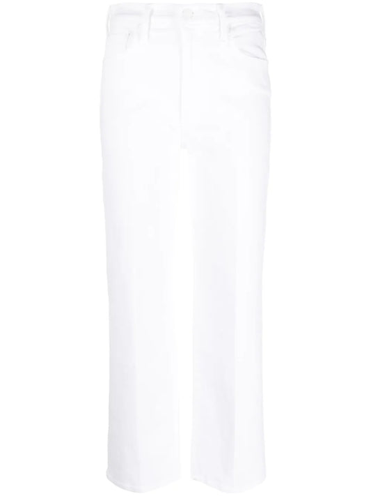 MOTHER JEANS "RAMBLER ZIP" WHITE