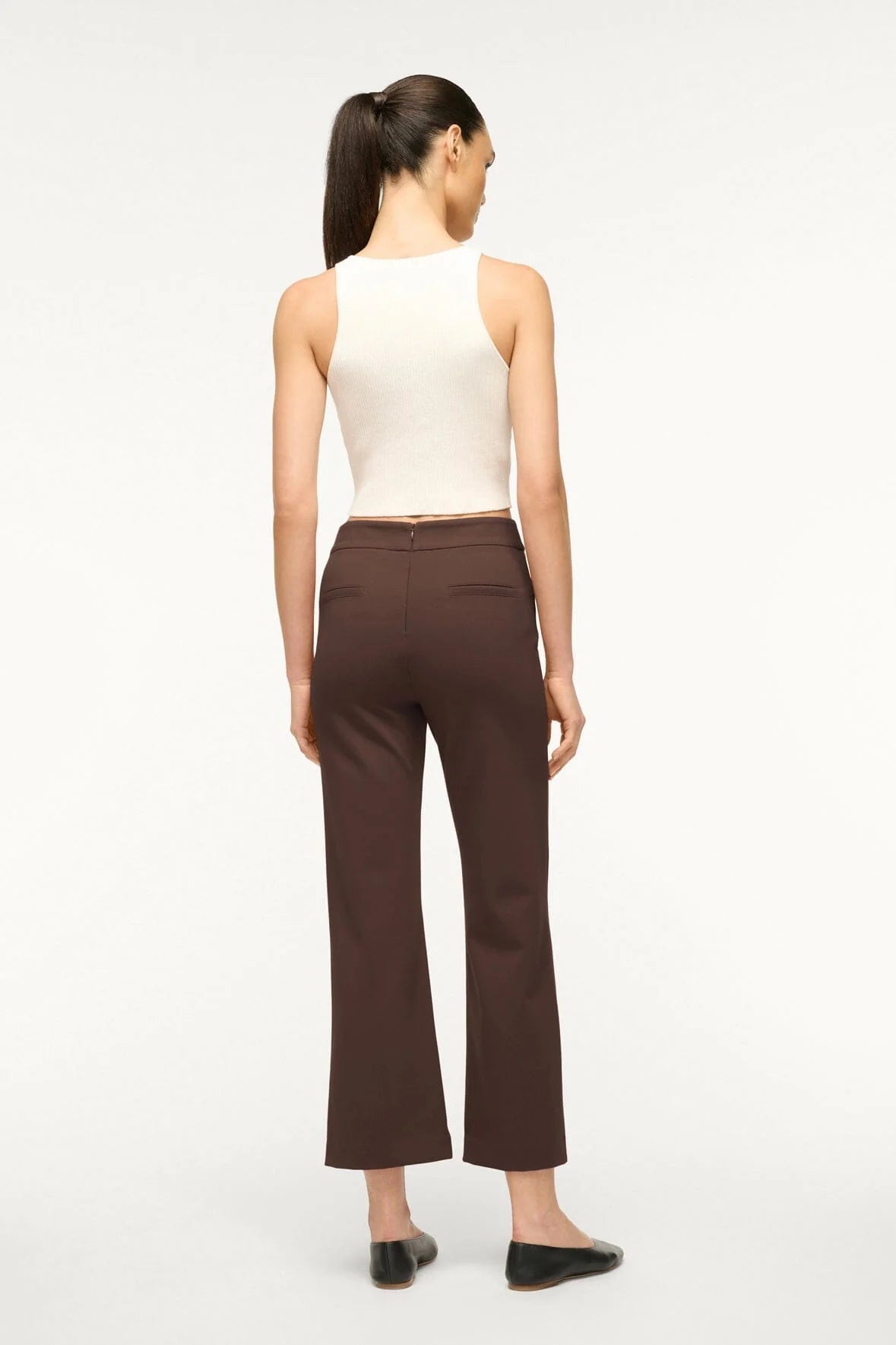 STAUD PANTALONE KNACK DARK CHOCOLATE