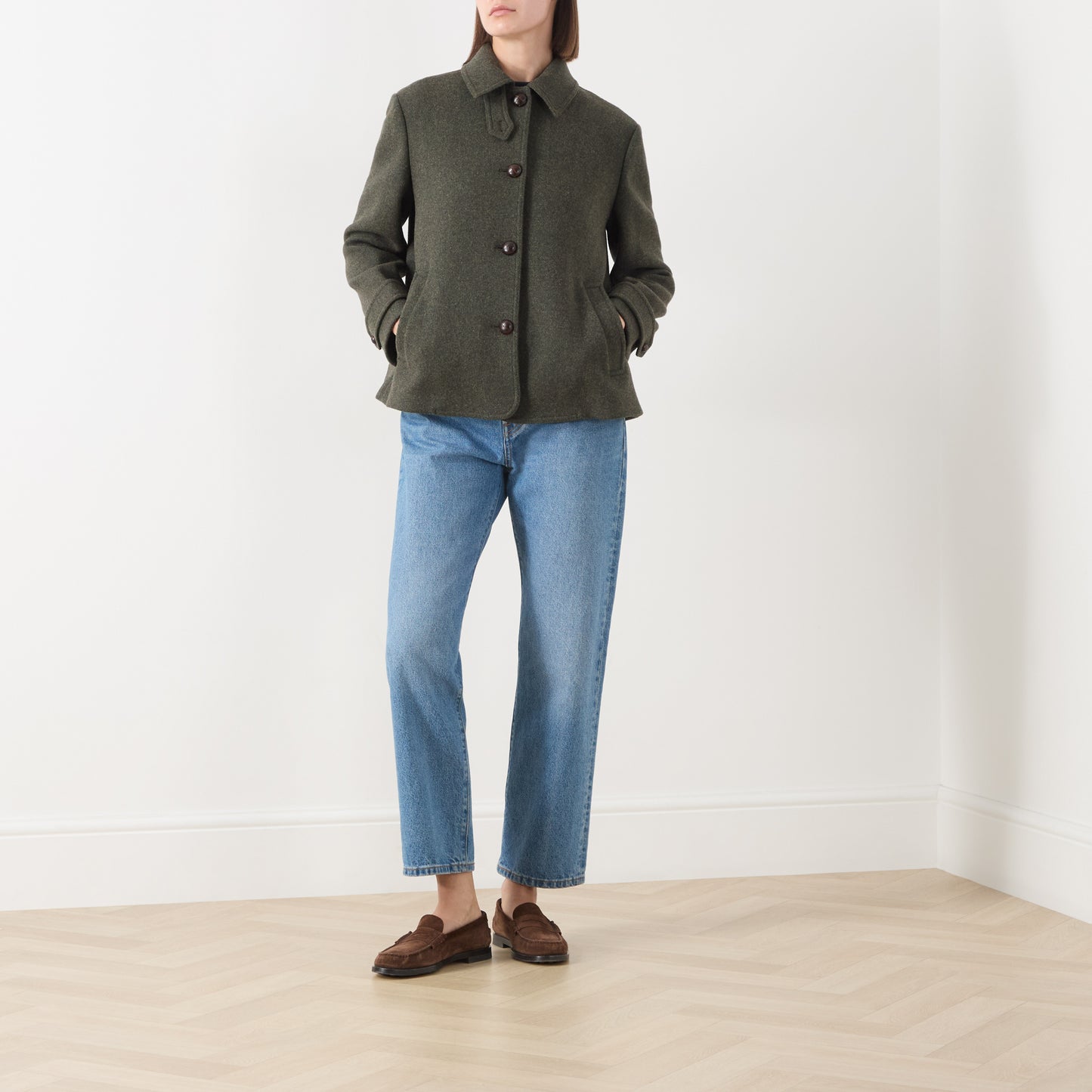 WEEKEND MAX MARA GIACCONE DIORAMA GREEN