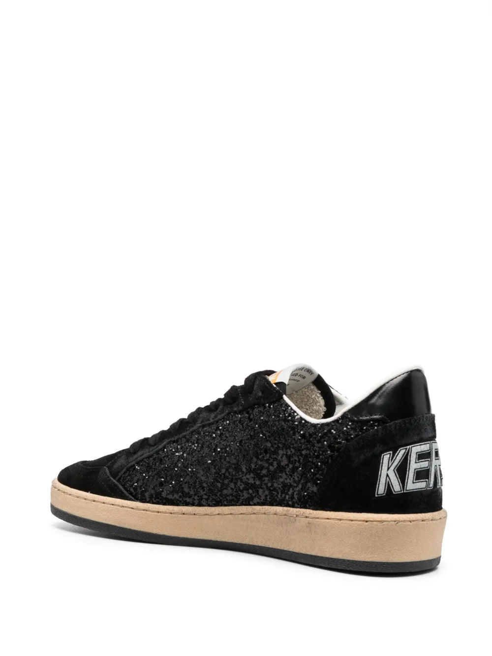 GOLDEN GOOSE SNEAKER BALLSTAR GLITTER BLACK