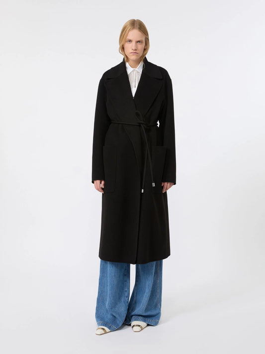 SPORTMAX CAPPOTTO ZANNATA NERO