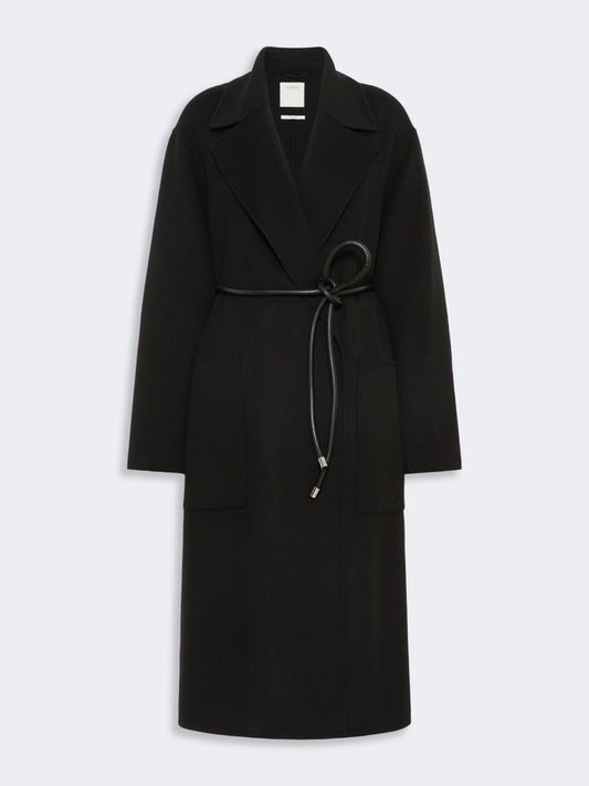 SPORTMAX CAPPOTTO ZANNATA NERO