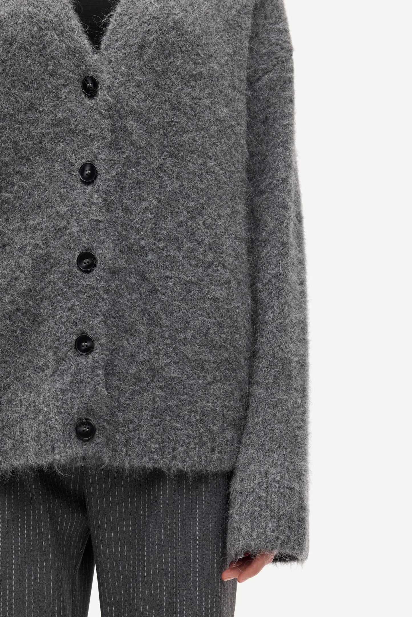 SAMSOE SAMSOE CARDIGAN SAJEANNE GREY