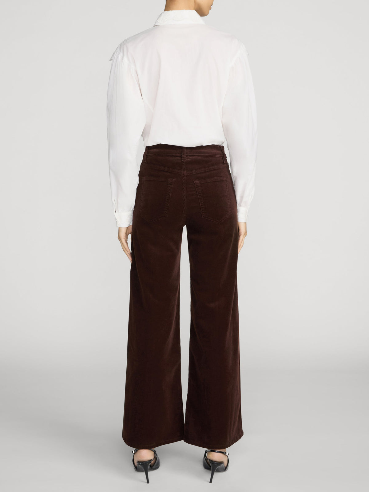 FRAME PANTALONE "THE SWING" VELLUTO ESPRESSO