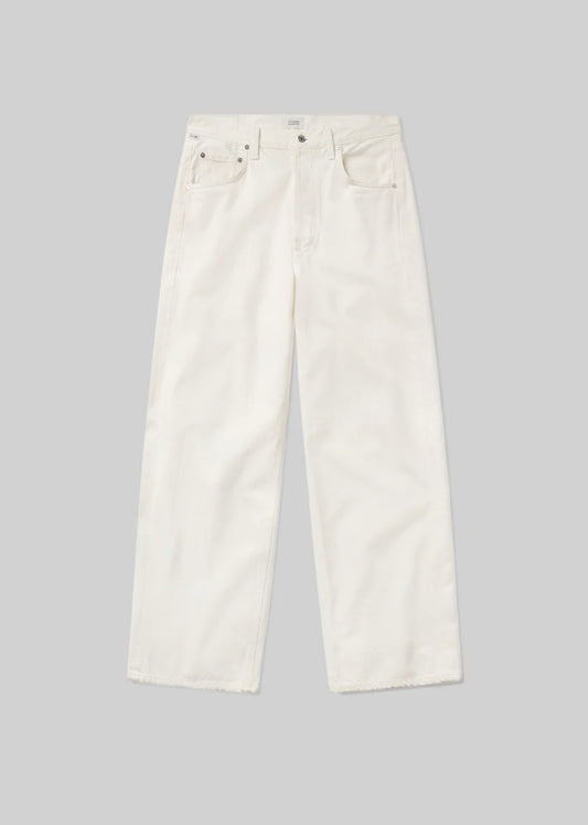 CITIZEN OF HUMANITY JEANS AYLA BAGGY WHITE
